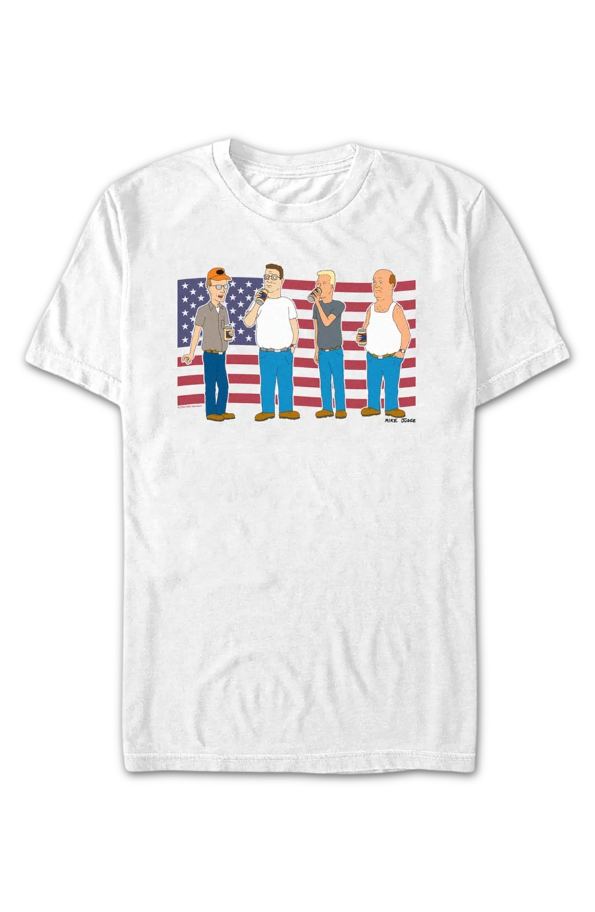American Flag King of the Hill T-Shirt - Image 2