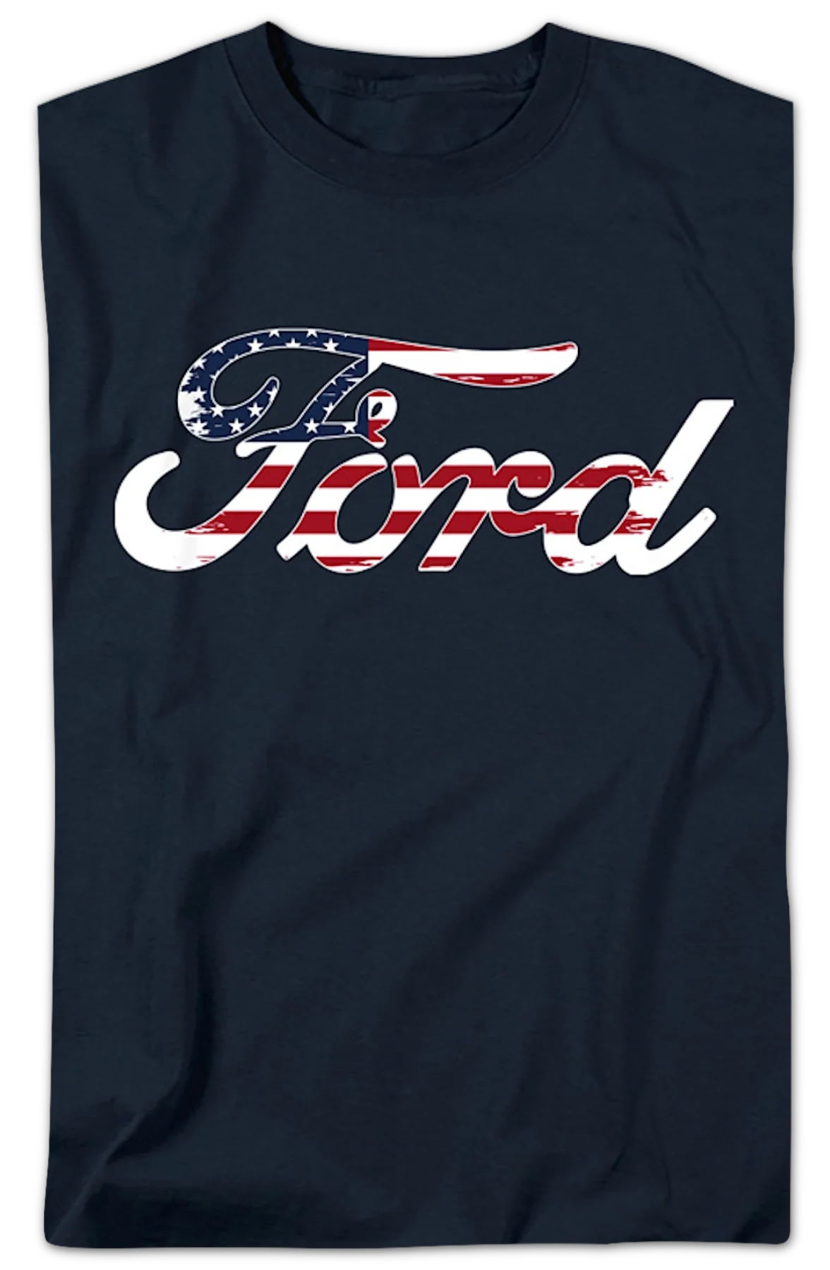American Flag Logo Ford T-Shirt - Image 2