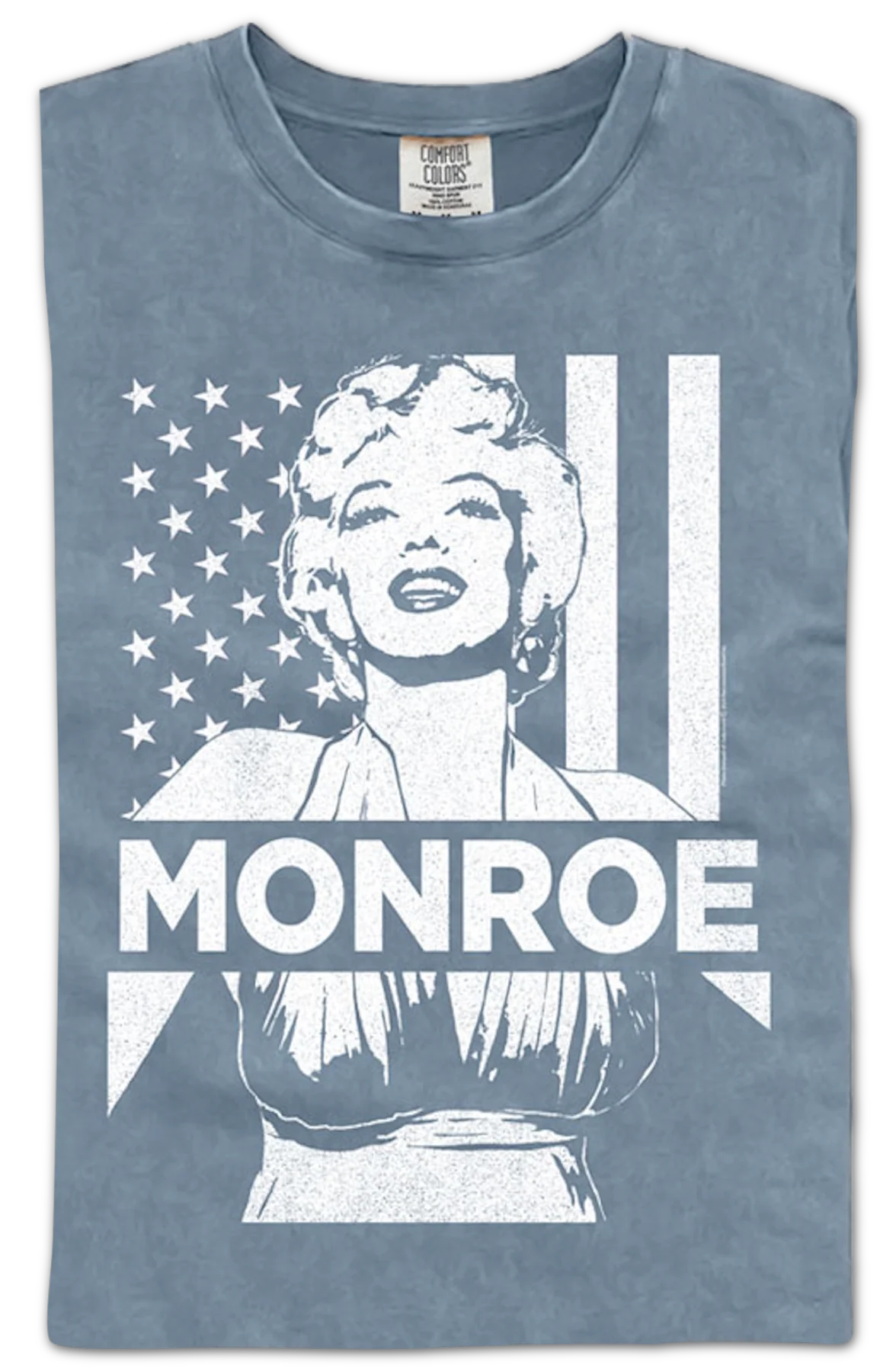 American Flag Marilyn Monroe Comfort Colors Brand T-Shirt - Image 2