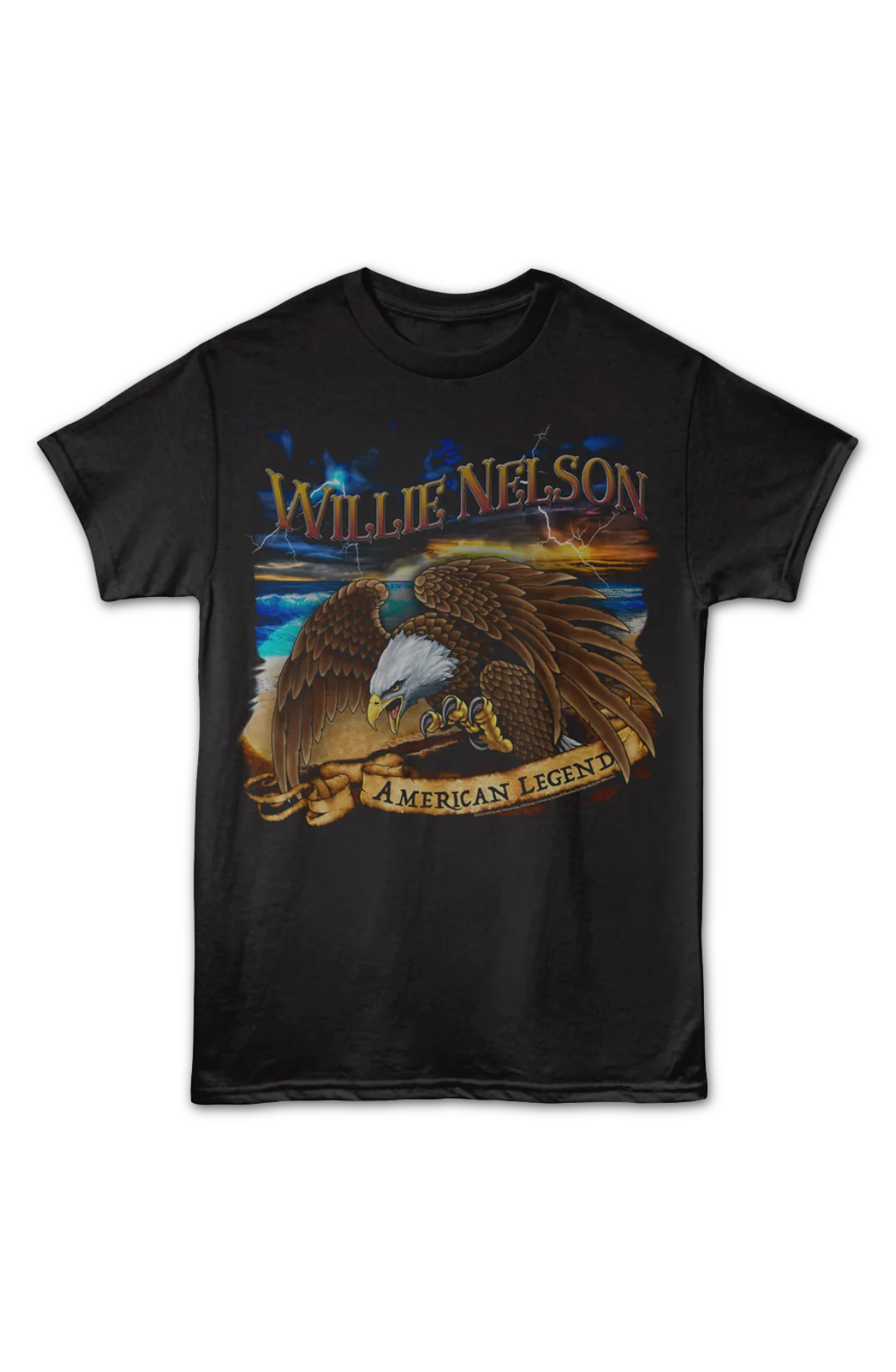 American Legend Banner Willie Nelson T-Shirt - Image 2