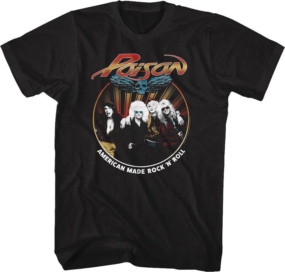 American Made Rock 'N' Roll Photo Poison T-Shirt