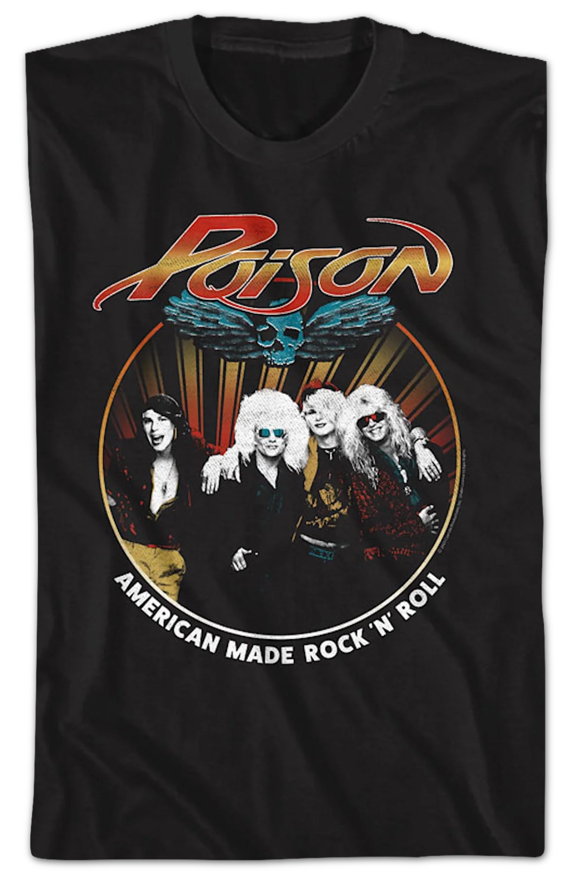 American Made Rock 'N' Roll Photo Poison T-Shirt - Image 2