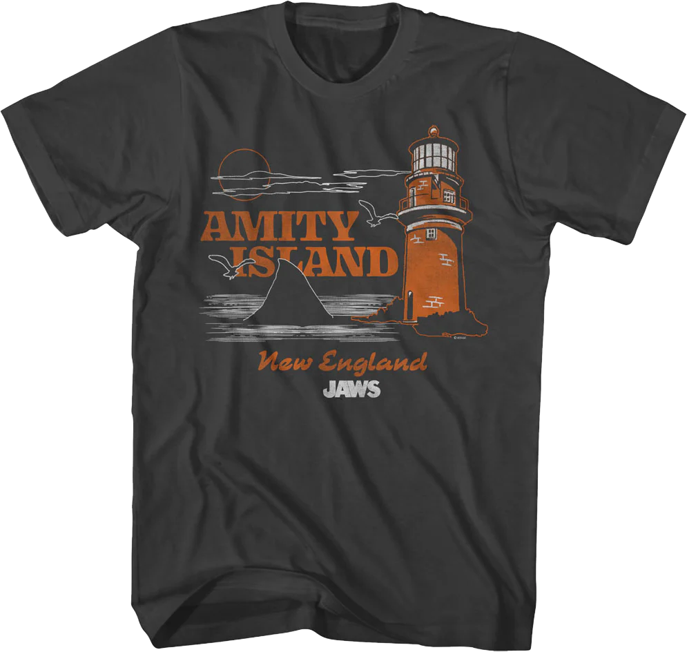 Amity Island Lighthouse Jaws T-Shirt