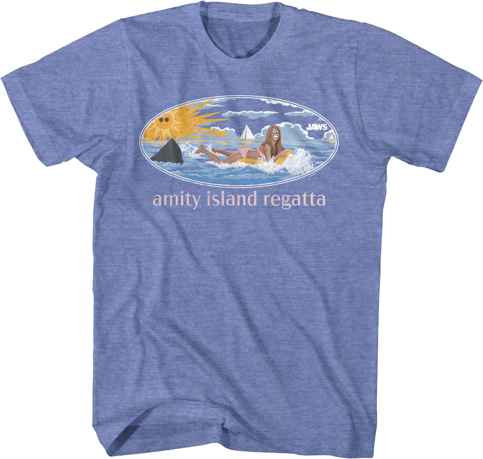 Amity Island Regatta Public Service Message Jaws T-Shirt