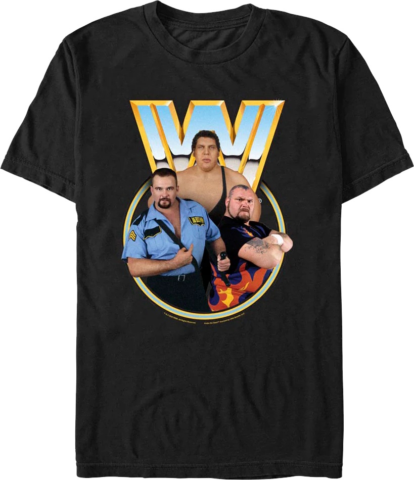 Andre The Giant, Bam Bam Bigelow, Big Boss Man WWE T-Shirt