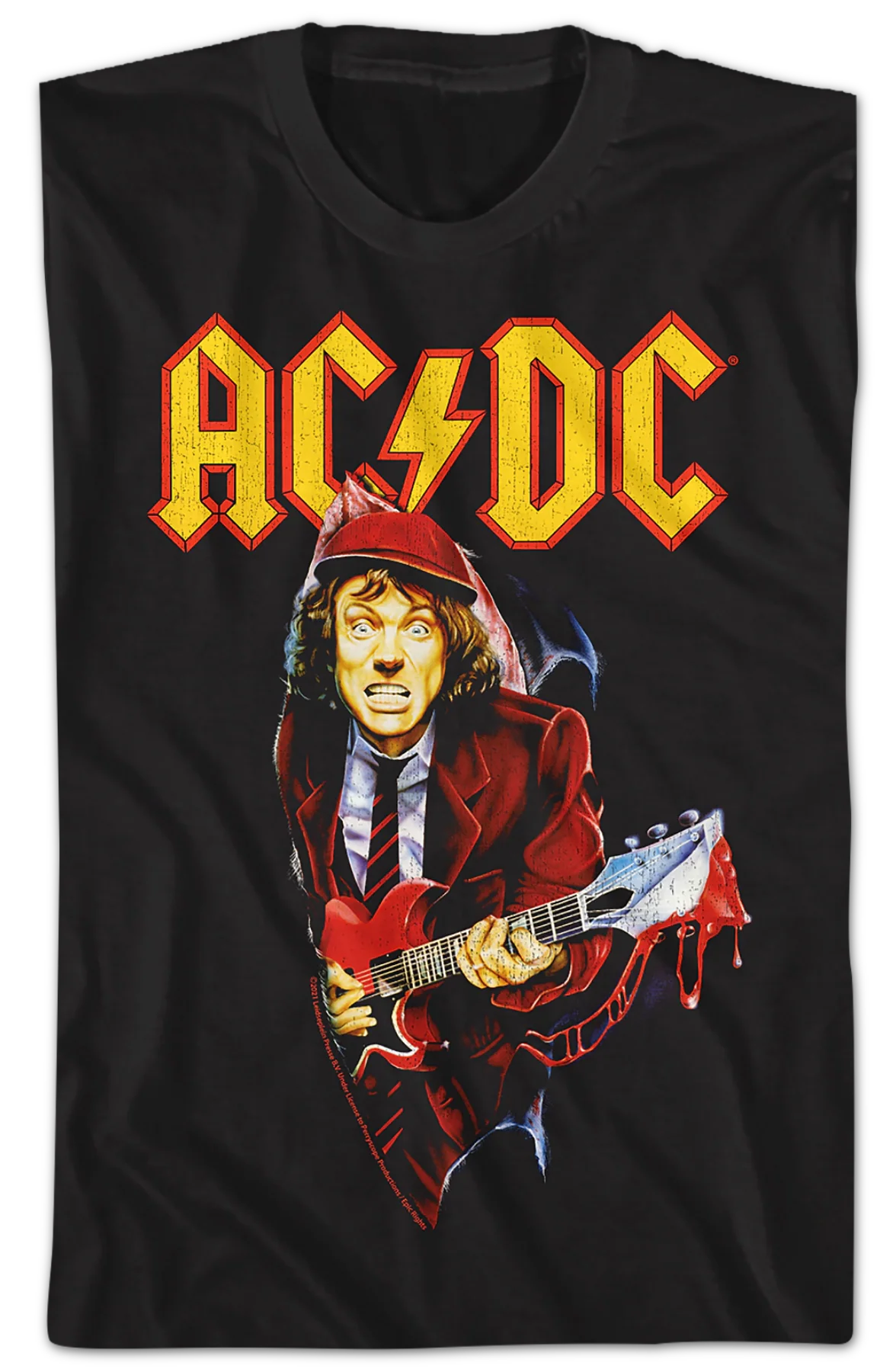 Angus Young Bloody Guitar ACDC Shirt - Image 2