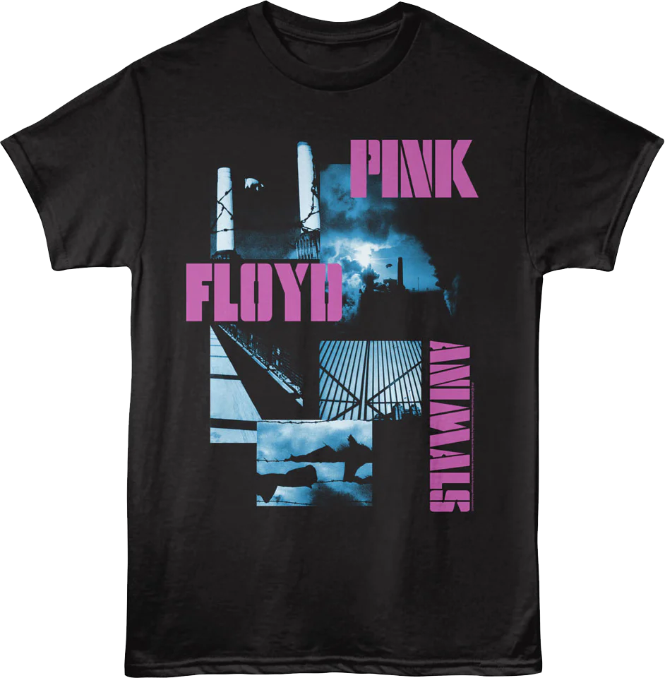 Animals Collage Pink Floyd T-Shirt