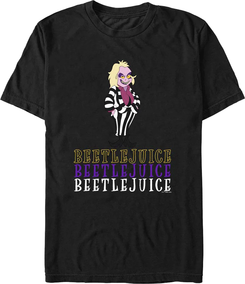 Animated Beetlejuice Beetlejuice Beetlejuice T-Shirt