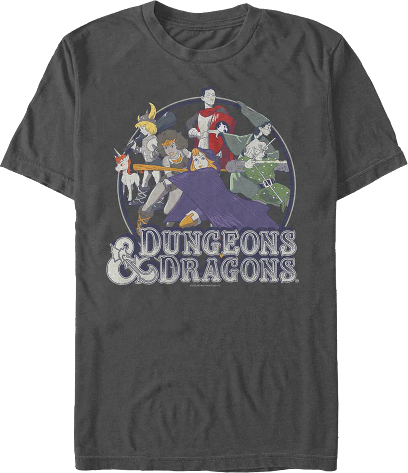 Animated Group Picture Dungeons & Dragons T-Shirt