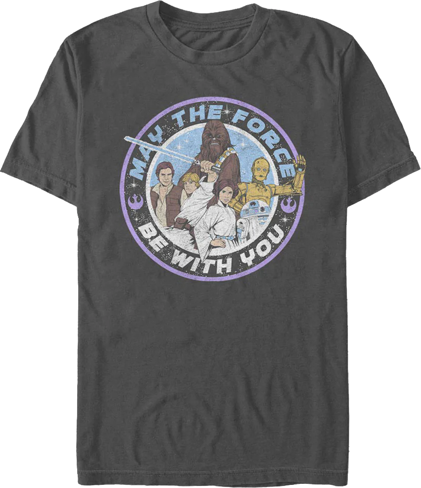 Animated May The Force Be With You Star Wars T-Shirt