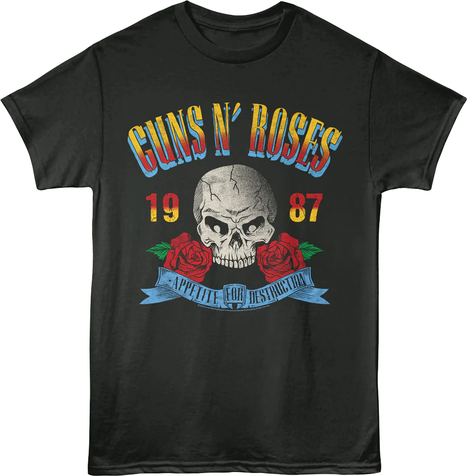 Appetite For Destruction 1987 Guns N' Roses T-Shirt