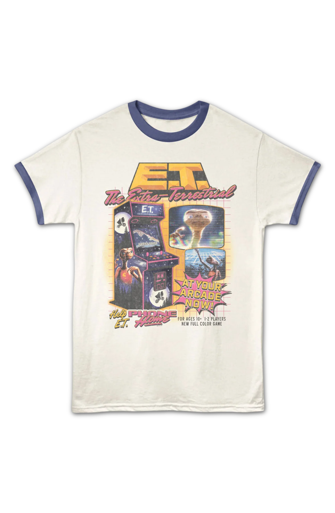 Arcade Game E.T. The Extra-Terrestrial Ringer Shirt - Image 2