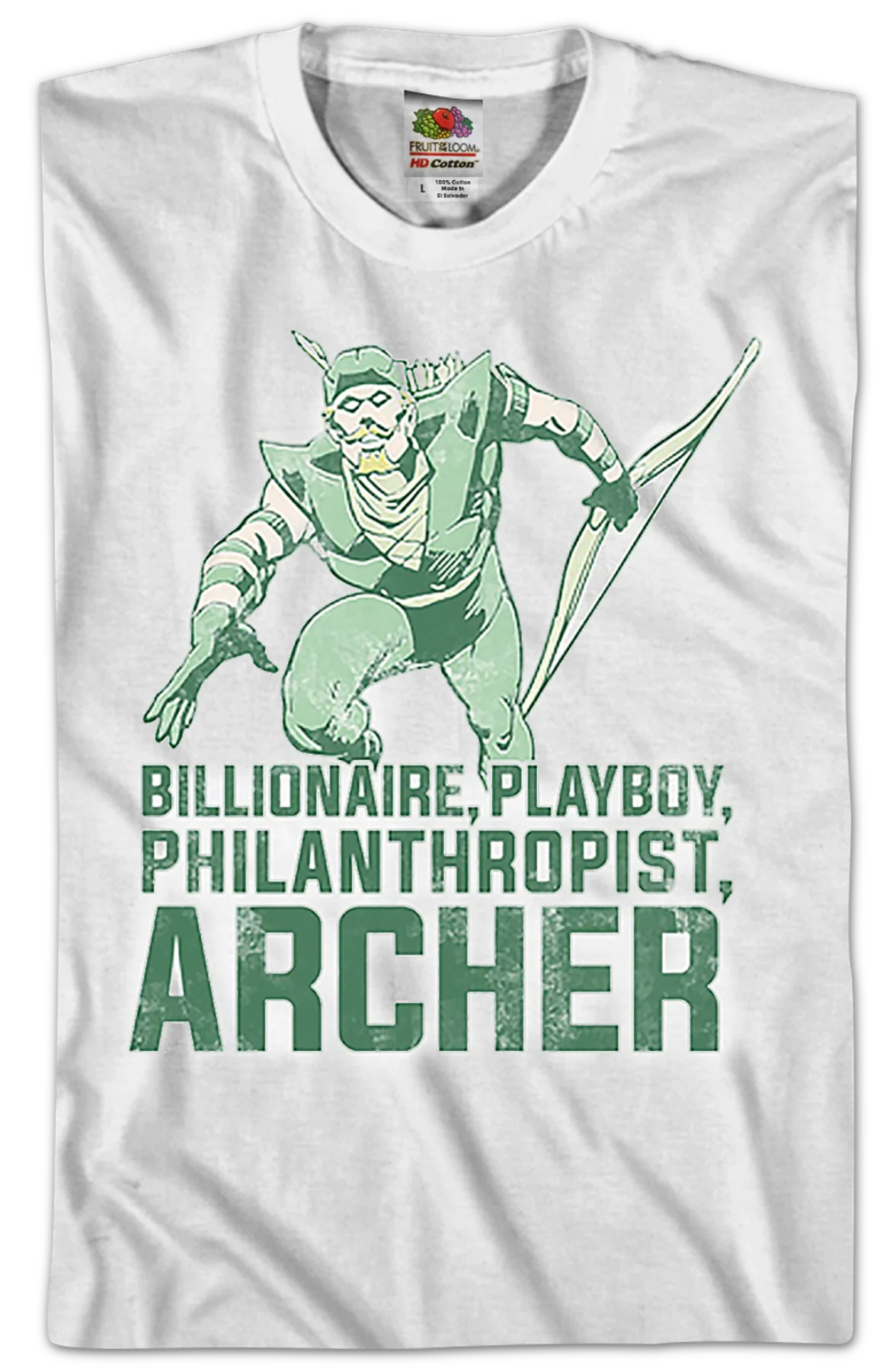 Archer Green Arrow DC Comics T-Shirt - Image 2