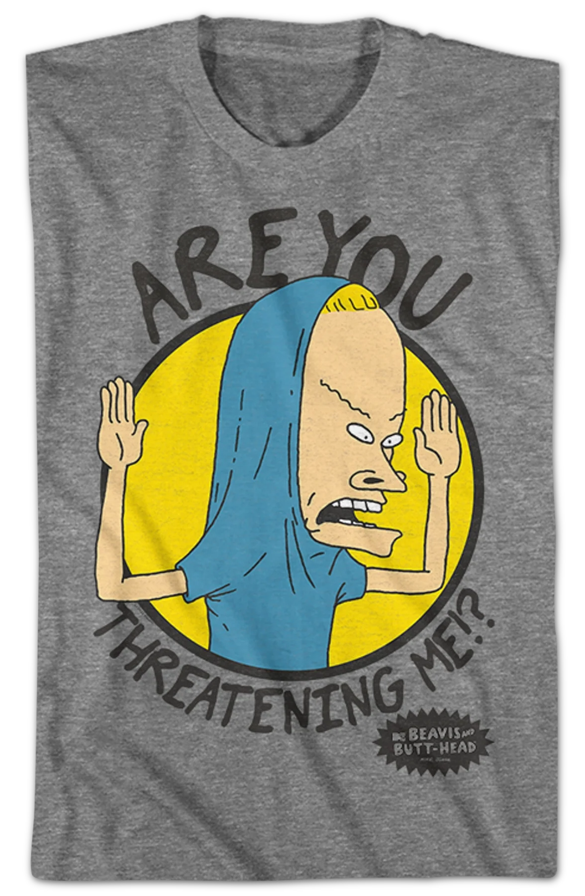 Are You Threatening Me Beavis And Butt-Head T-Shirt - Image 2
