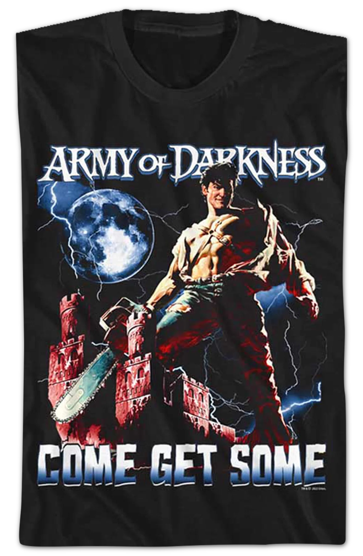 Ash Williams Come Get Some Army of Darkness T-Shirt - Image 2