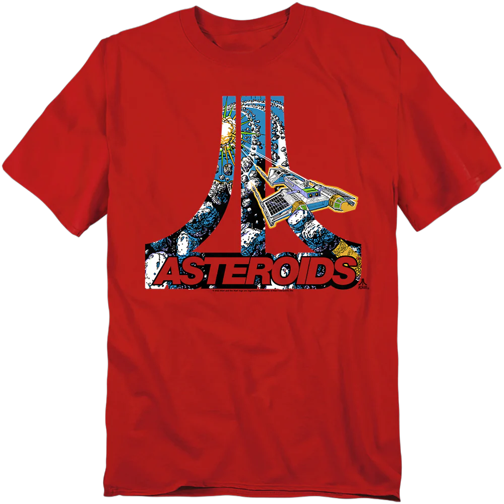 Asteroids Atari Logo T-Shirt - Image 2
