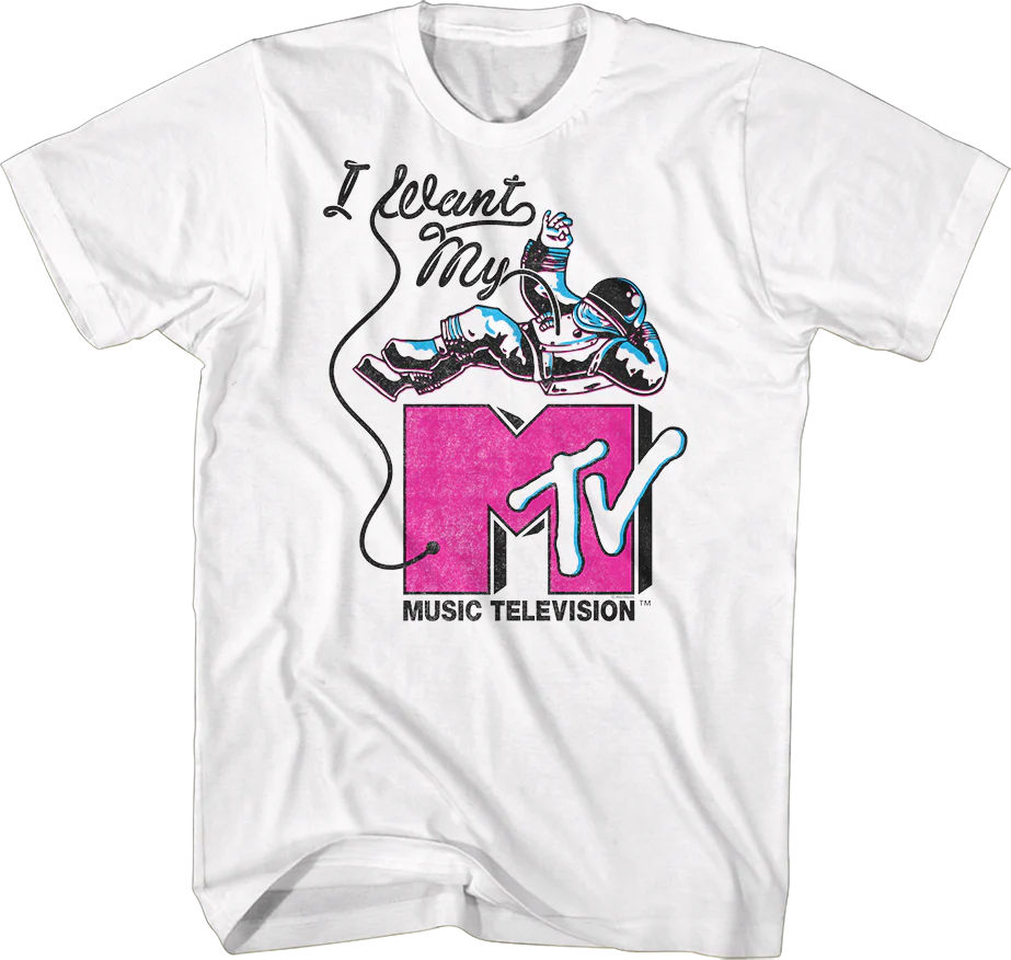 Astronaut I Want My MTV Shirt