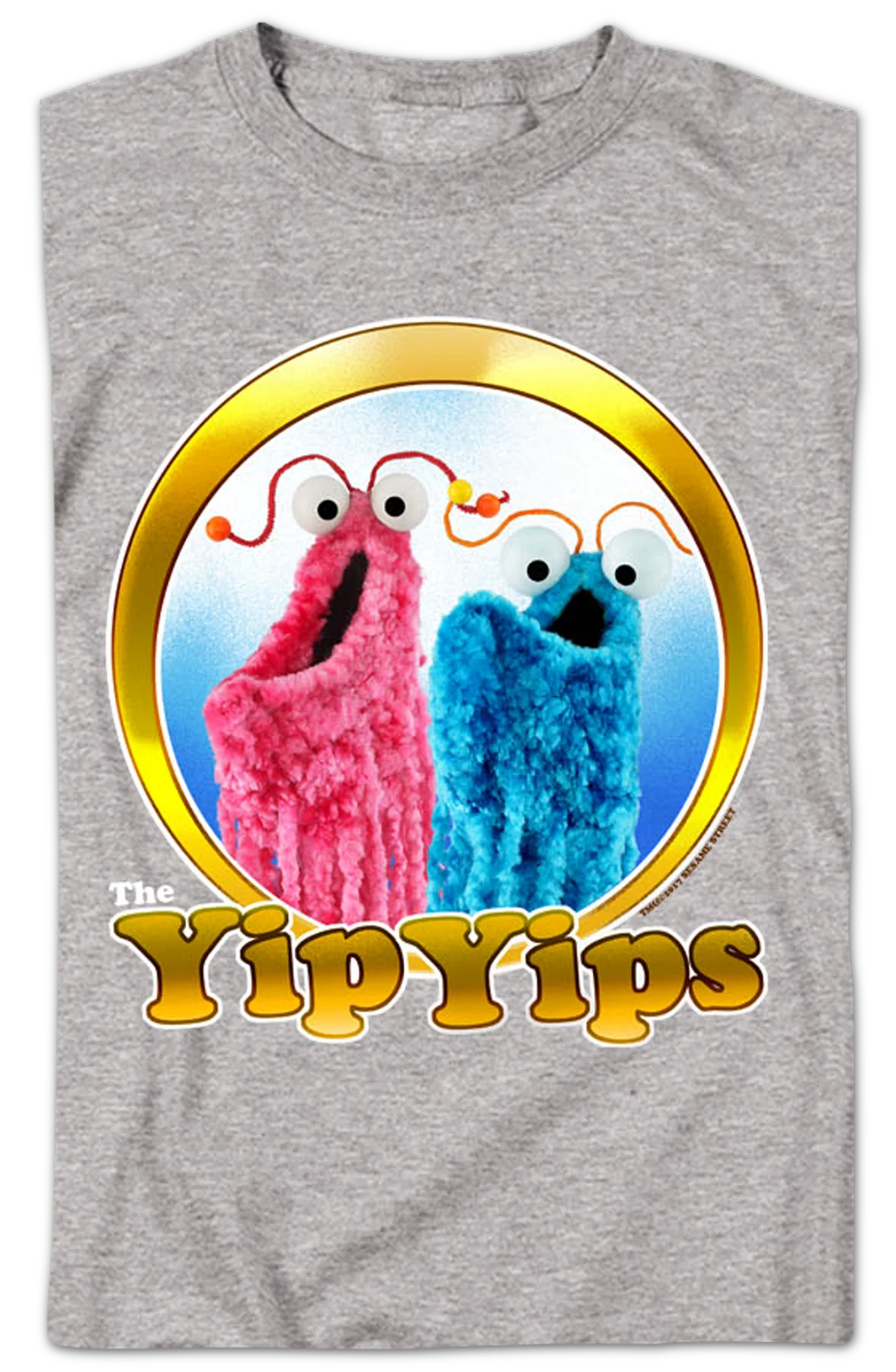 Athletic Heather Yip Yips Sesame Street T-Shirt - Image 2