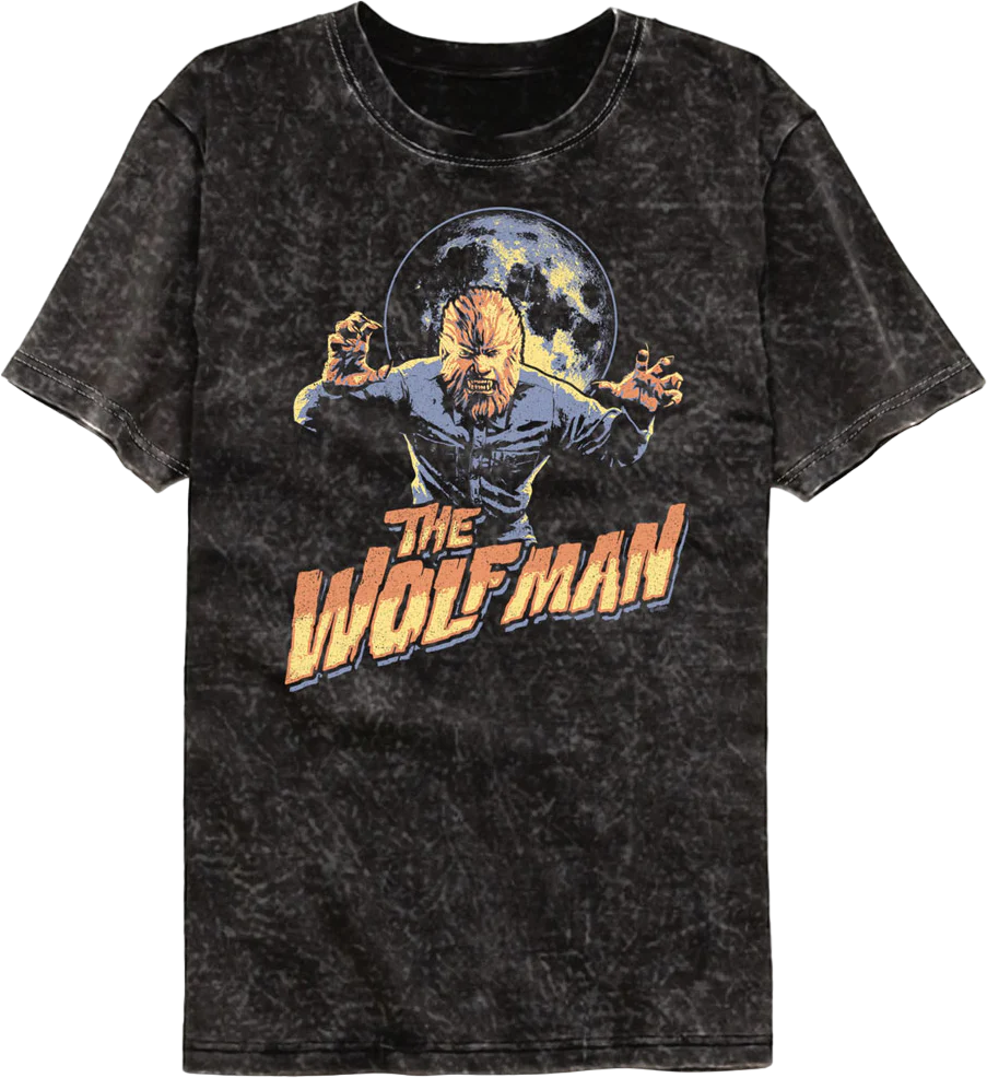 Attack Pose Wolf Man Mineral Wash T-Shirt
