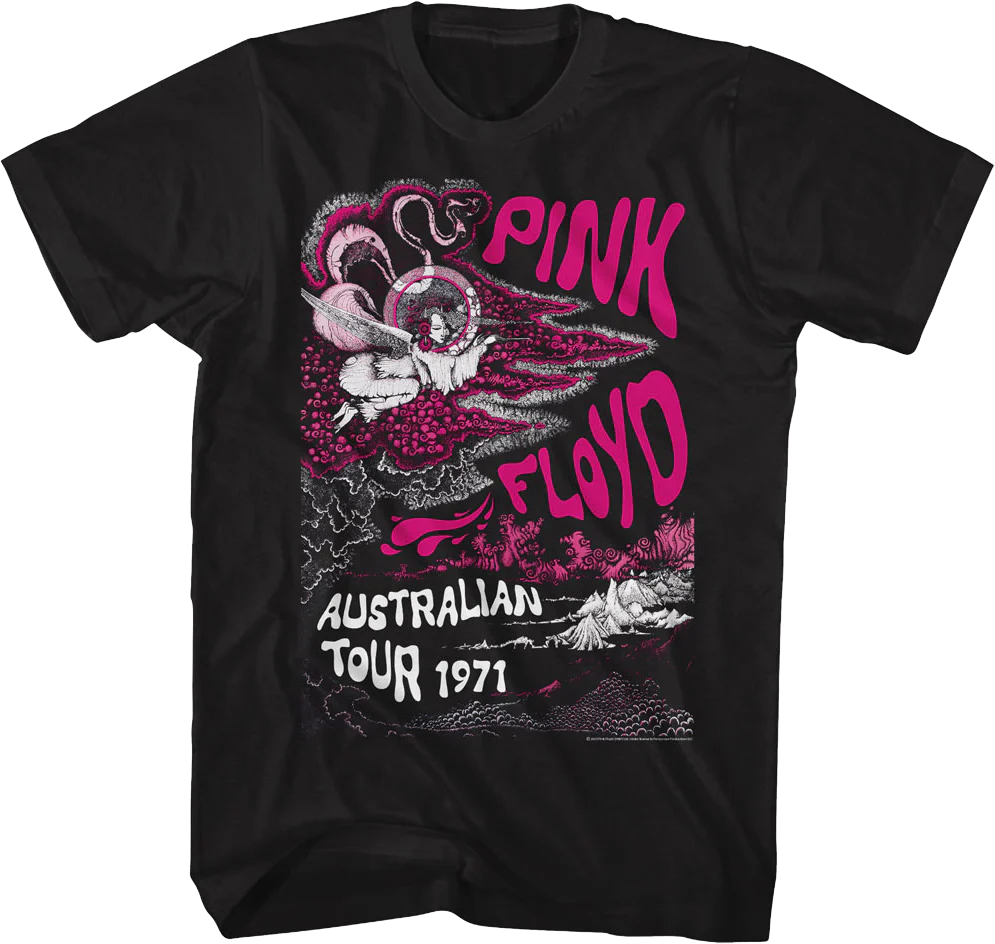 Australian Tour 1971 Pink Floyd T-Shirt