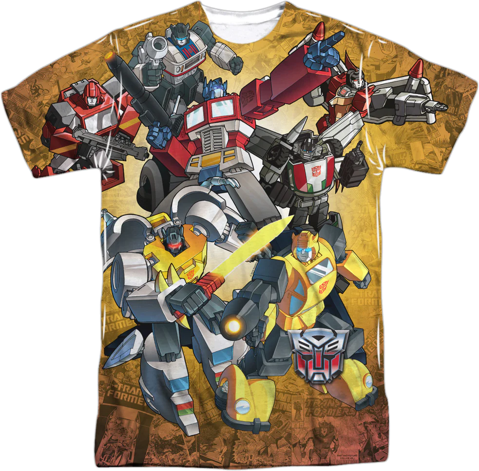 Autobots Battle Decepticons Transformers T-Shirt