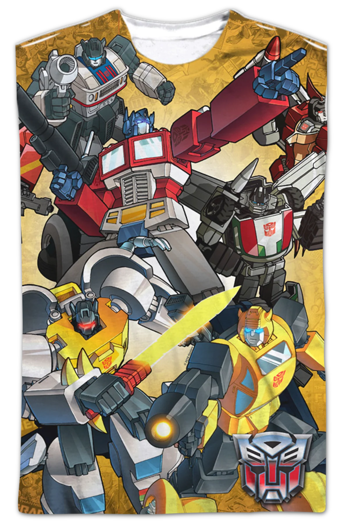 Autobots Battle Decepticons Transformers T-Shirt - Image 2