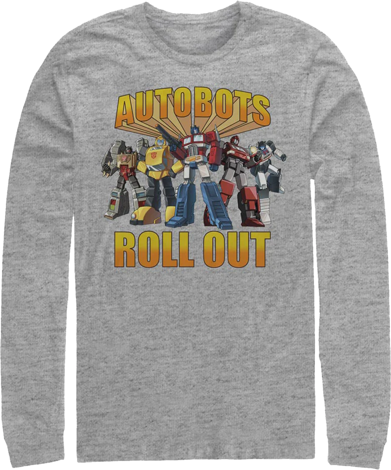 Autobots Roll Out Transformers Long Sleeve Shirt