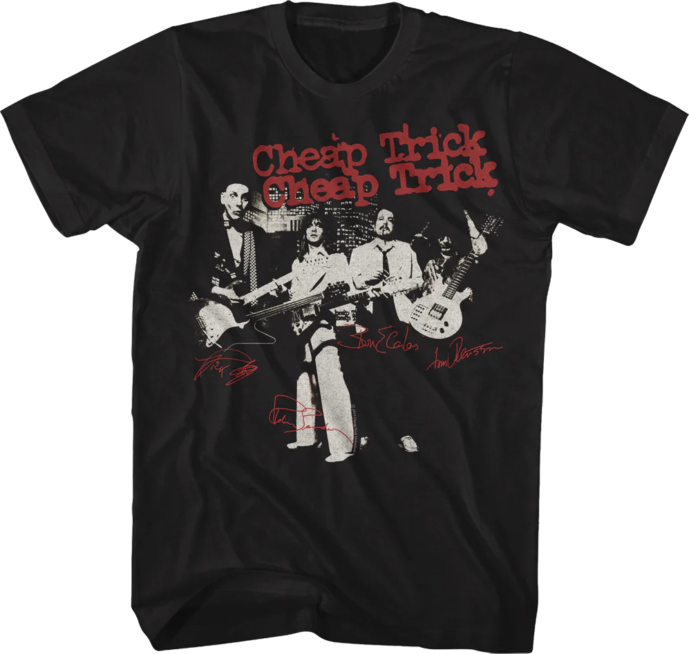 Autographs Cheap Trick T-Shirt
