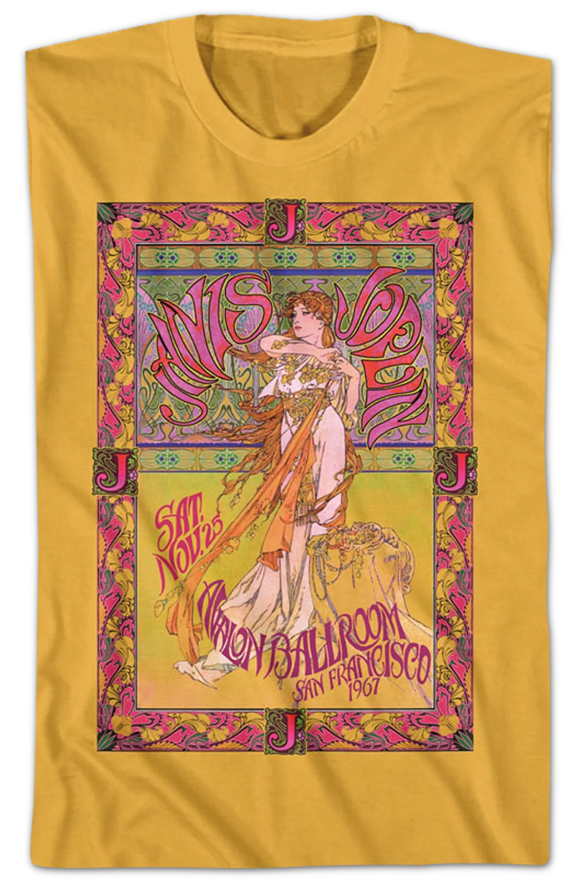 Avalon Ballroom Janis Joplin T-Shirt - Image 2