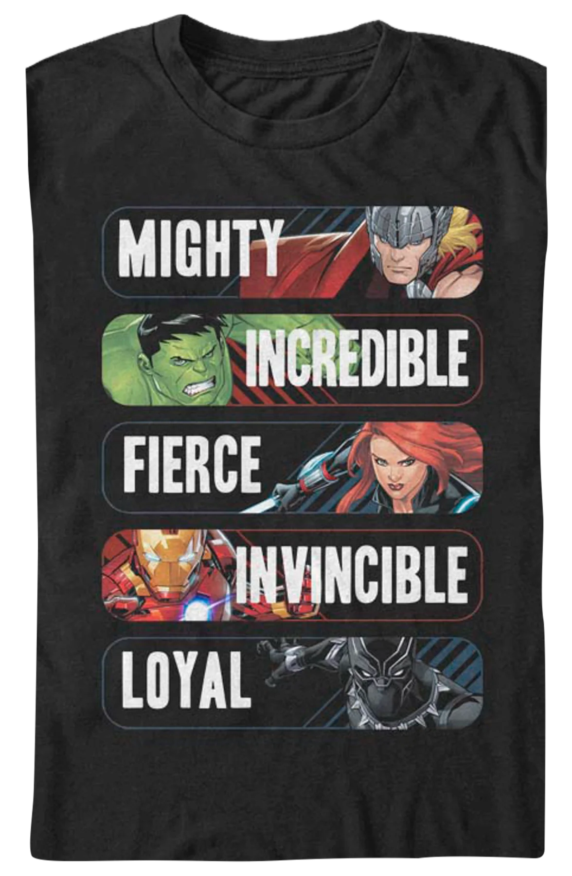 Avenger Adjectives Marvel Comics T-Shirt - Image 2