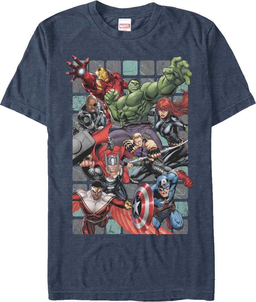 Avengers Assembling Marvel Comics T-Shirt