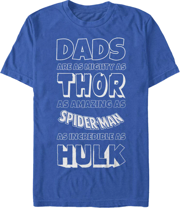 Avengers Father's Day Marvel Comics T-Shirt