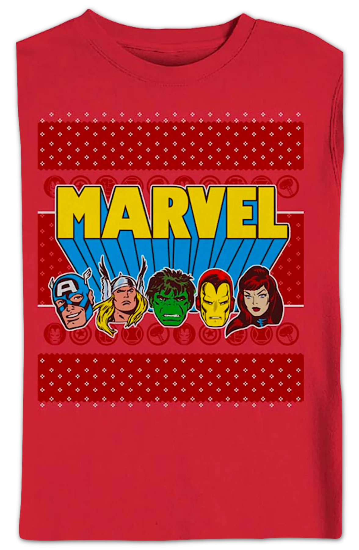 Avengers Faux Ugly Christmas Sweater Marvel Comics Sweatshirt - Image 2