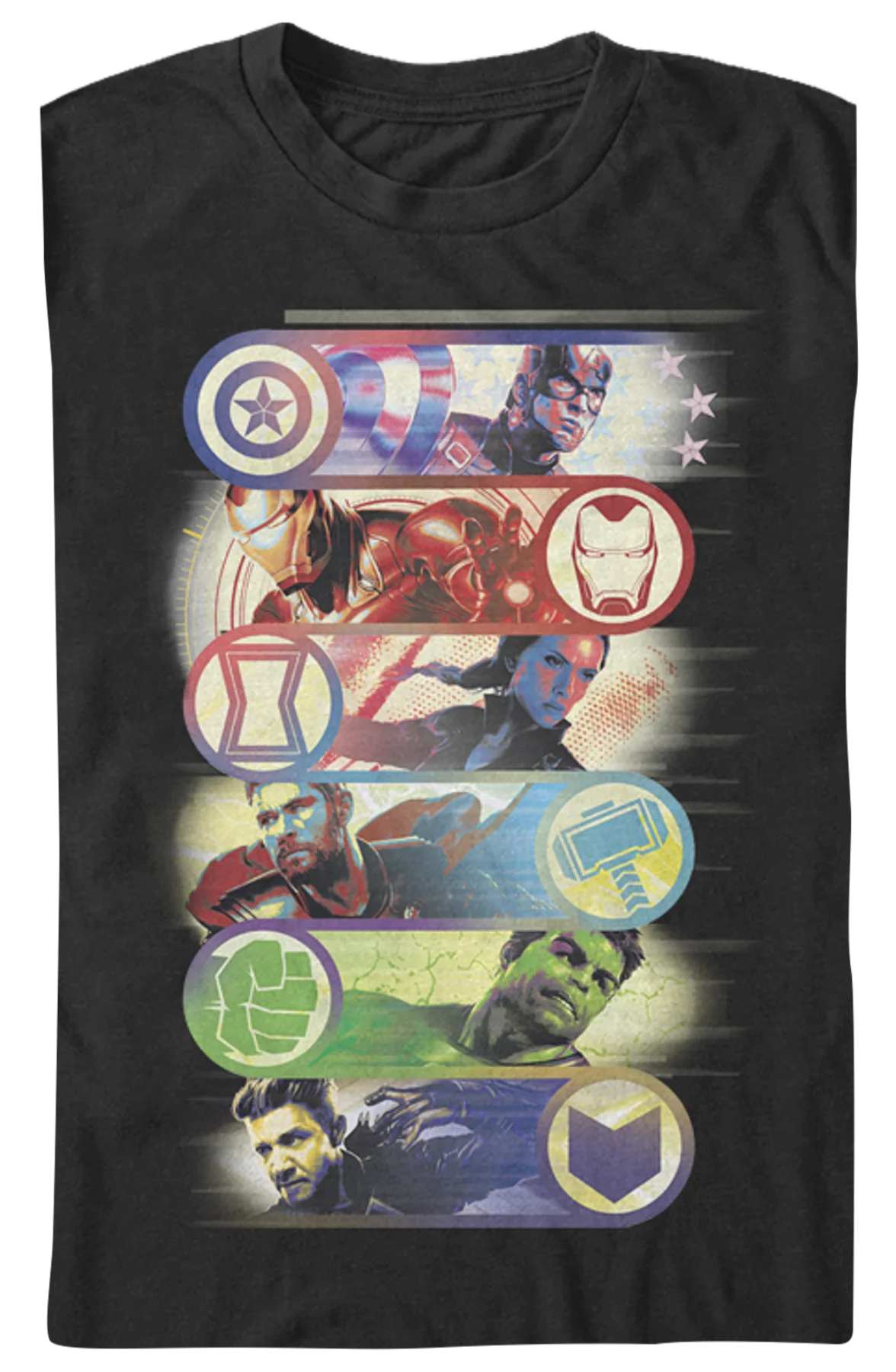 Avengers Logos Marvel Comics T-Shirt - Image 2