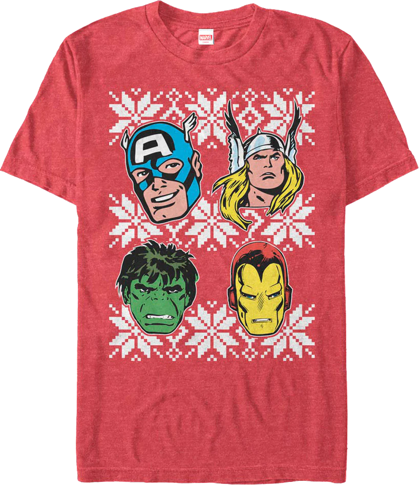 Avengers Snowflakes Marvel Comics T-Shirt