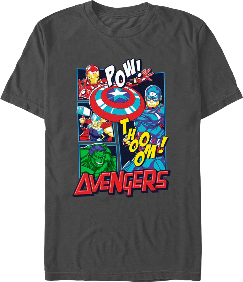 Avengers Sound Effects Marvel Comics T-Shirt