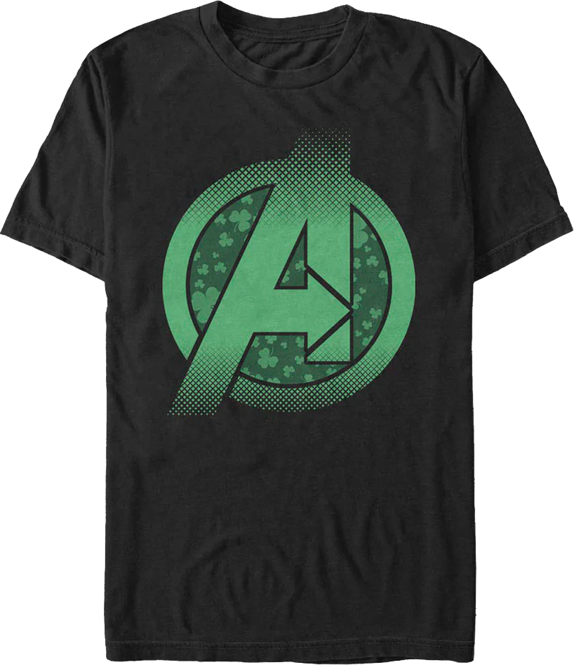 Avengers St. Patrick's Day Logo Marvel Comics T-Shirt