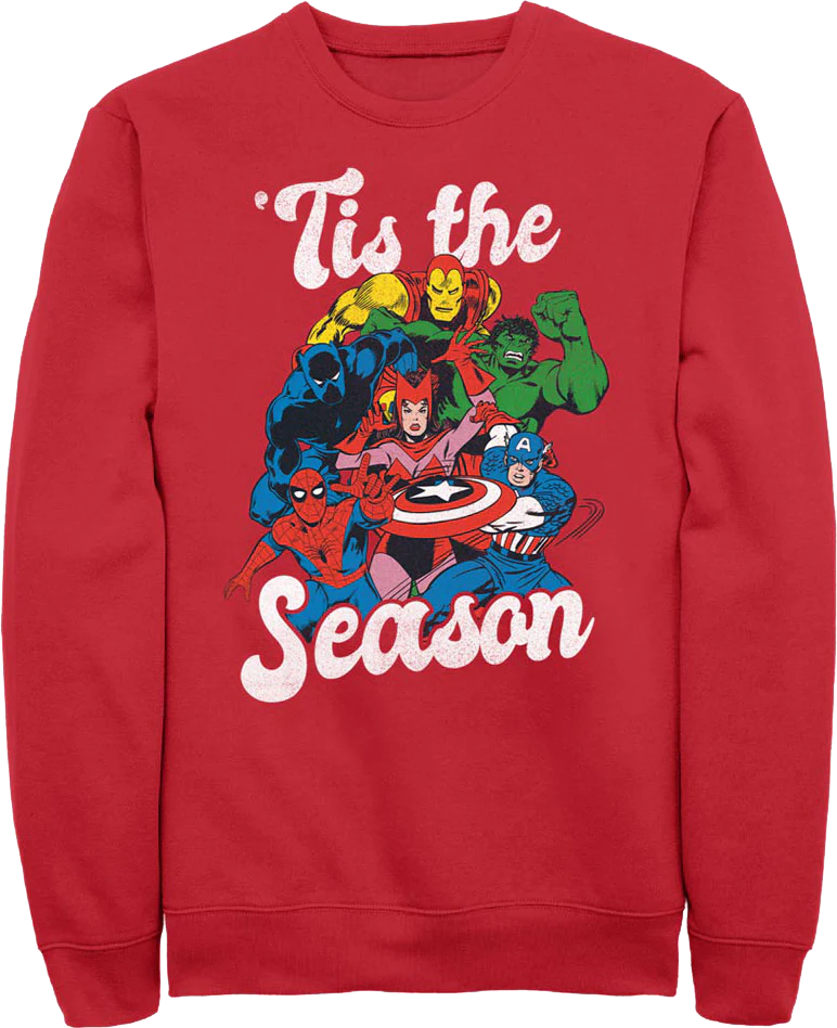 Avengers 'Tis The Season Marvel Comics Sweatshirt