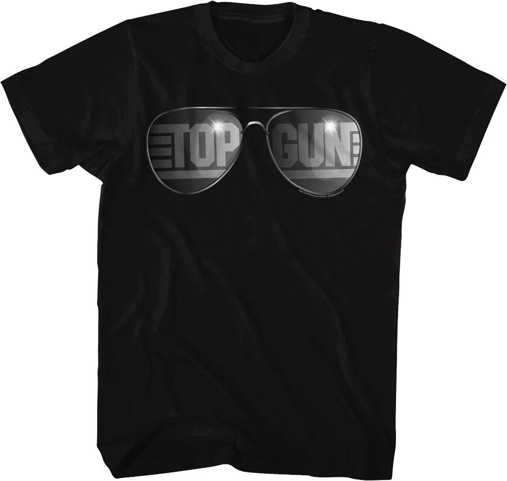Aviator Sunglasses Top Gun T-Shirt