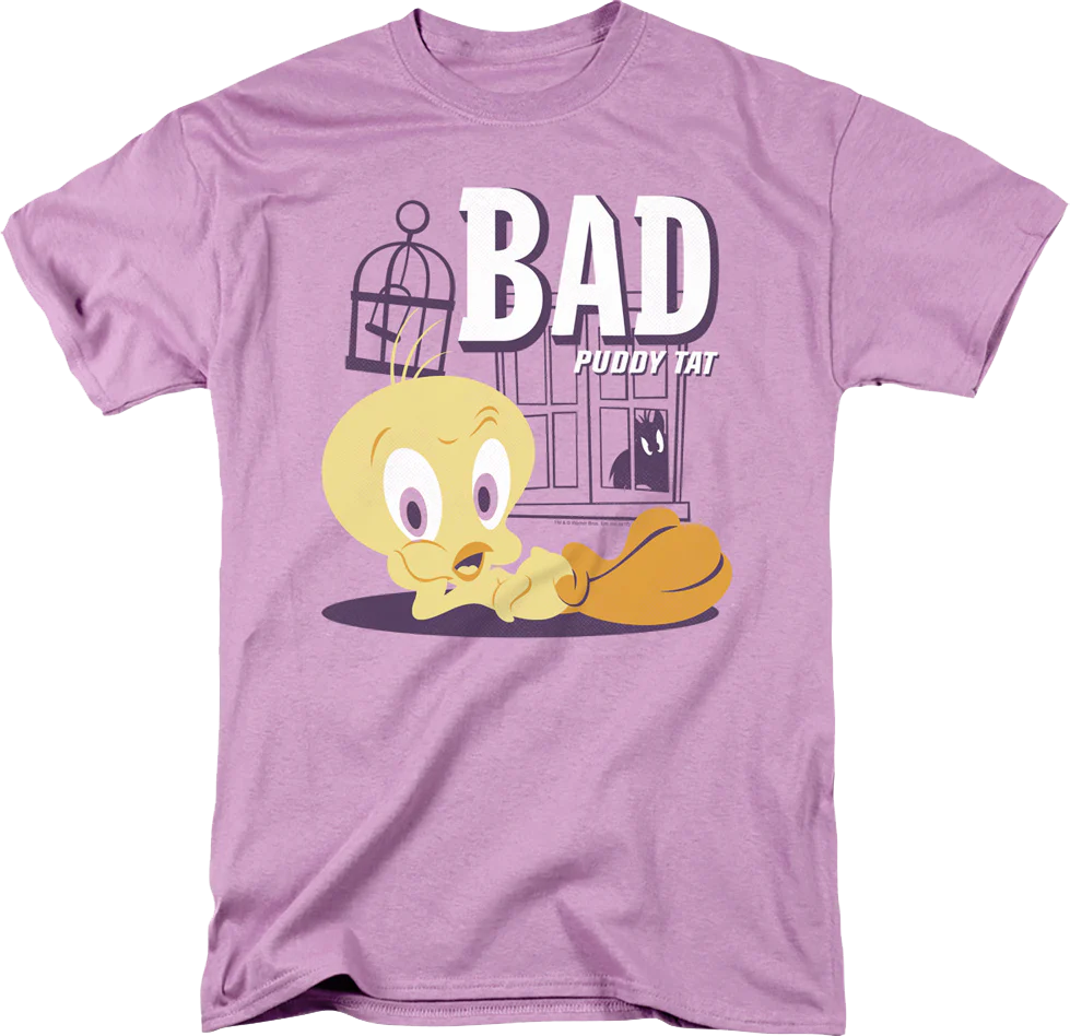 Bad Puddy Tat Looney Tunes T-Shirt