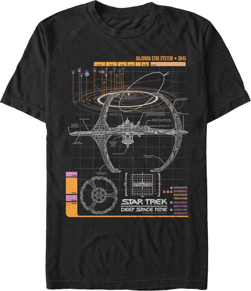 Bajoran Star System Star Trek Deep Space Nine T-Shirt