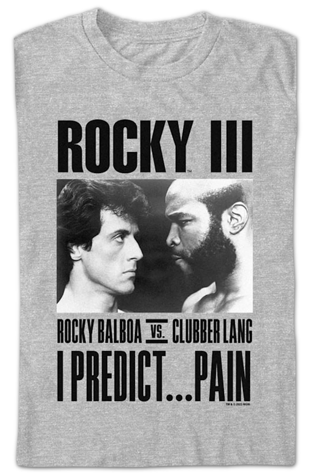 Balboa vs. Lang I Predict Pain Rocky III T-Shirt - Image 2