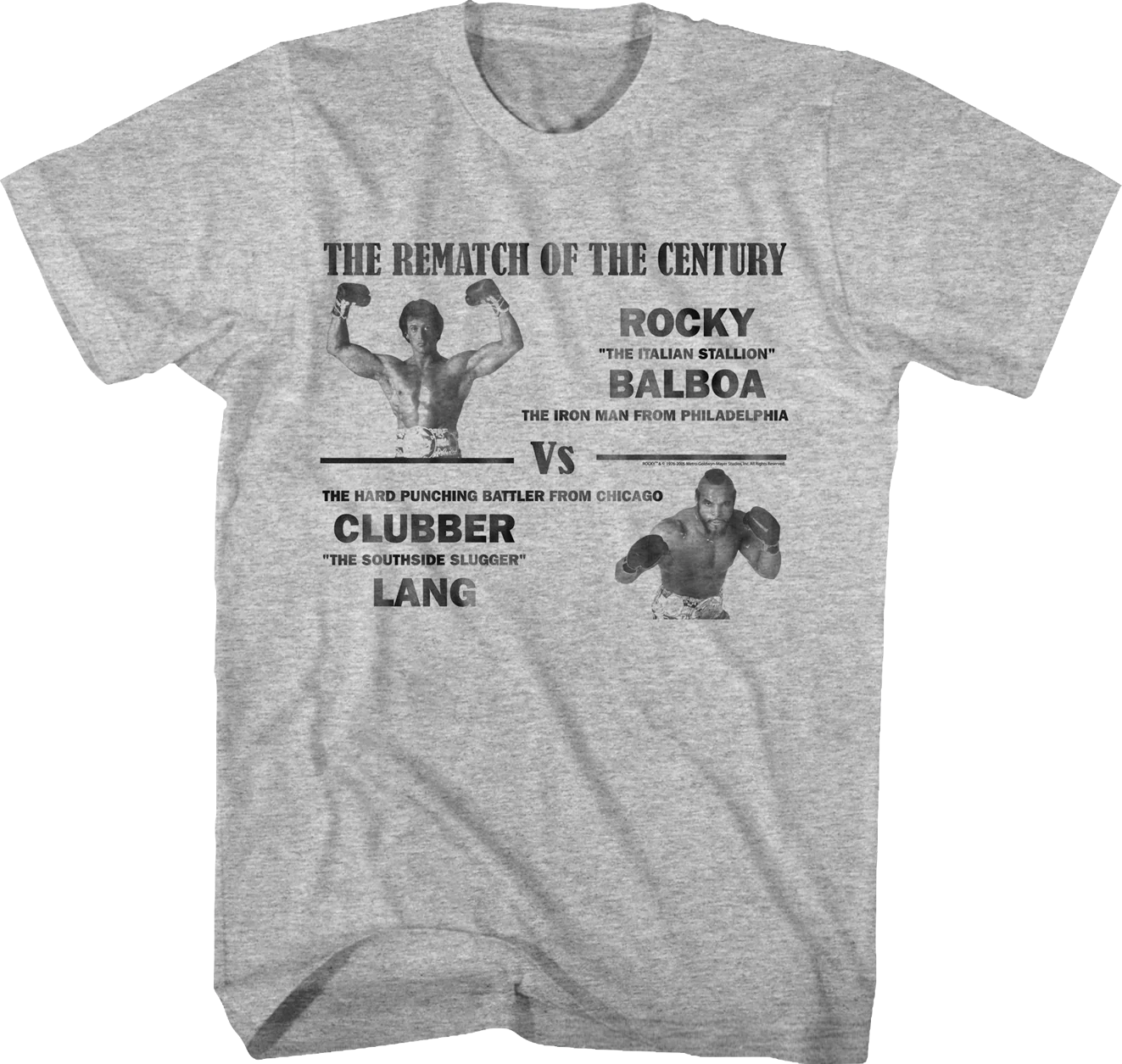 Balboa vs Lang Rematch of the Century Rocky T-Shirt