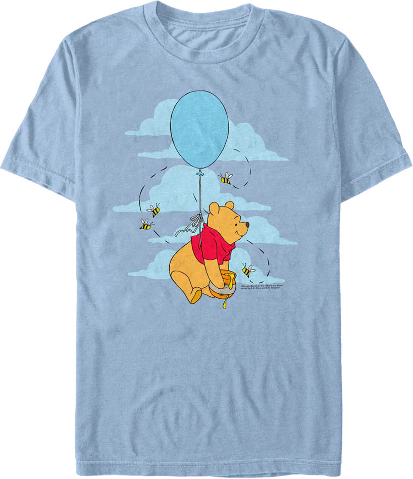 Balloon Ride Winnie The Pooh T-Shirt