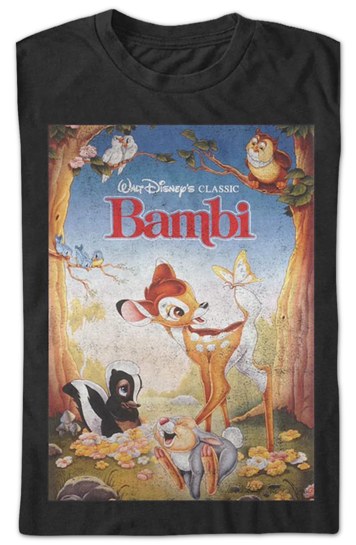 Bambi Poster Disney T-Shirt - Image 2