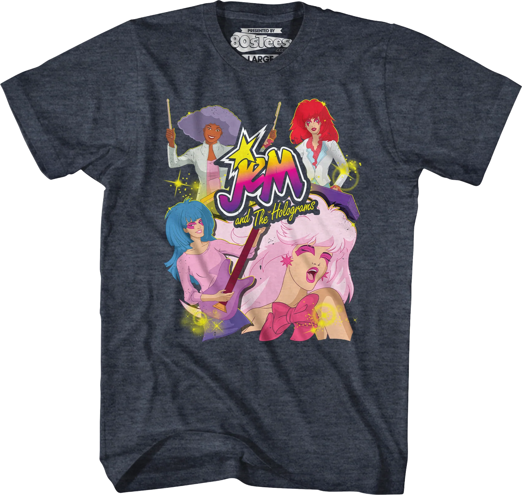 Band Collage Jem And The Holograms T-Shirt - Image 8