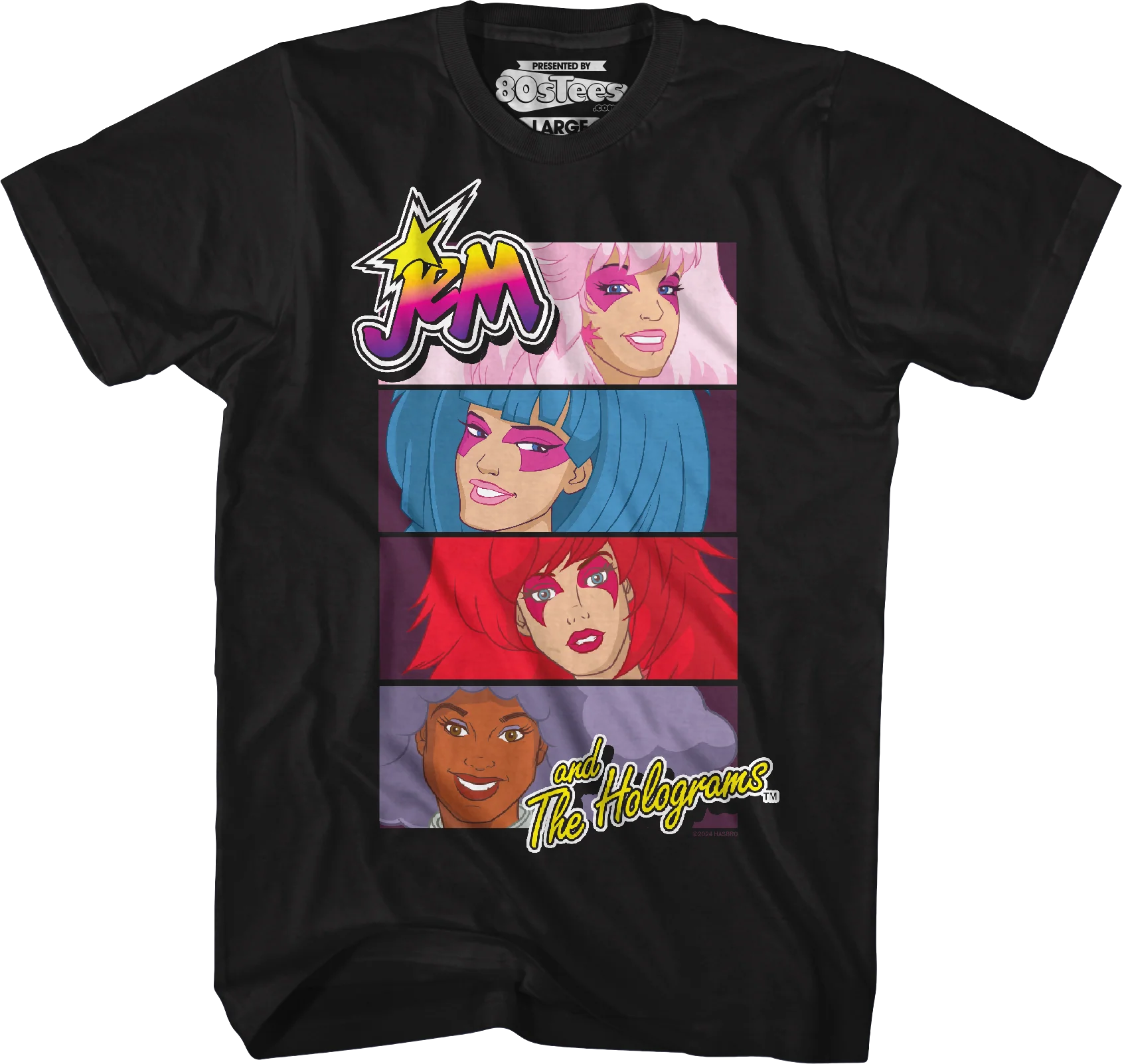 Band Panels Jem And The Holograms T-Shirt