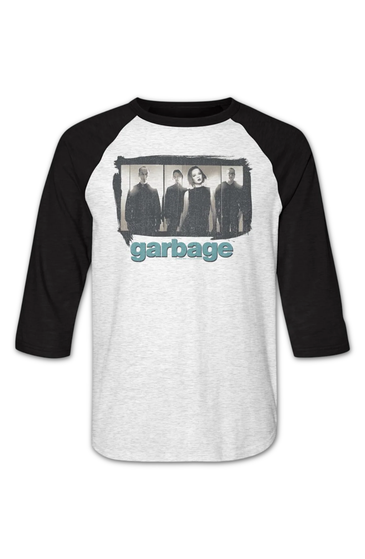 Band Photo Garbage Raglan Baseball Shirt - Image 2