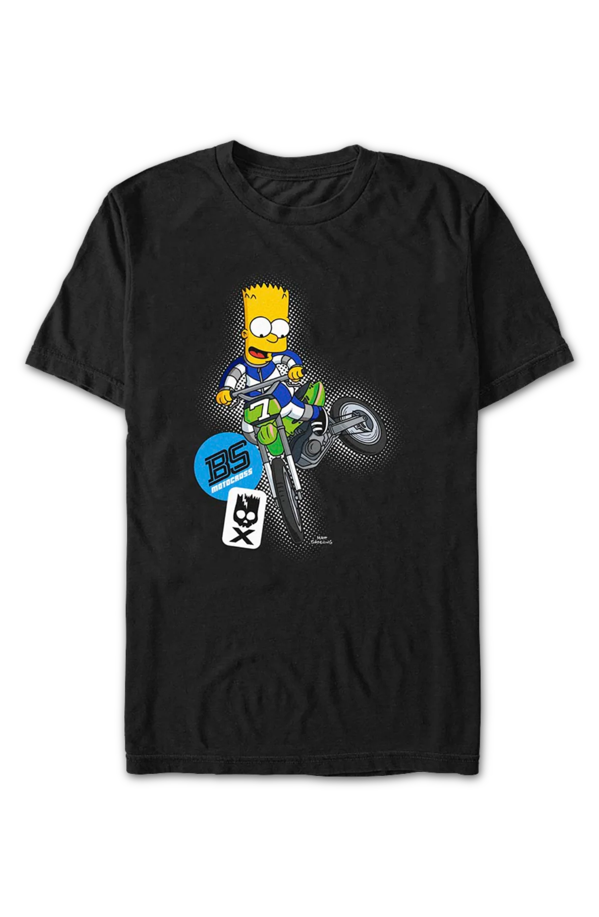 Bart Simpson Motocross Simpsons T-Shirt - Image 2
