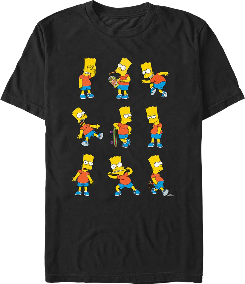 Bart Simpson Poses Simpsons T-Shirt